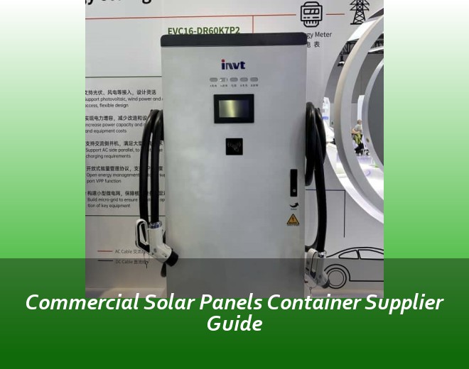 Commercial Solar Panels Container Supplier Guide